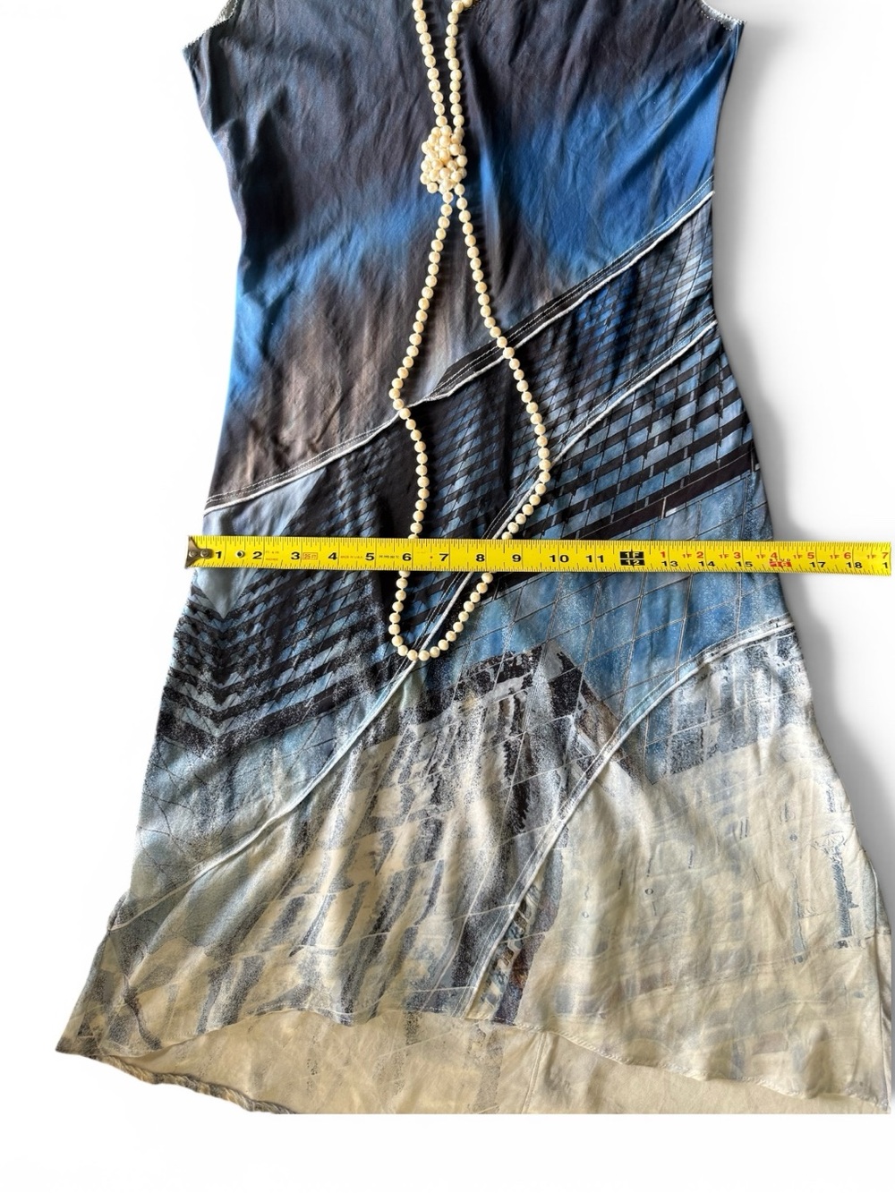 Go Silk Architectural Print Slip Dress | Bias-Cut Silk Charmeuse | EUC XS - Picture 7 of 7